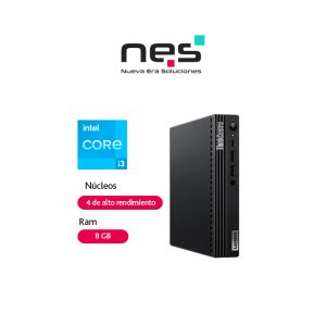 COMPUTADOR LENOVO THINKCENTRE  M70Q GEN4 INTEL CORE I3-13100T P/N 12E4S4DJ00+MONITOR LENOVO THINKVISION E20-30  P/N 62F7KAR4LA